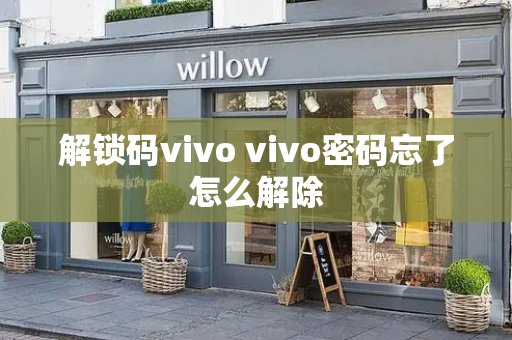 解锁码vivo vivo密码忘了怎么解除
