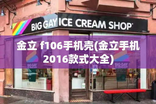 金立 f106手机壳(金立手机2016款式大全)-第1张图片-星选测评