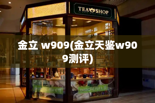 金立 w909(金立天鉴w909测评)-第1张图片-星选测评