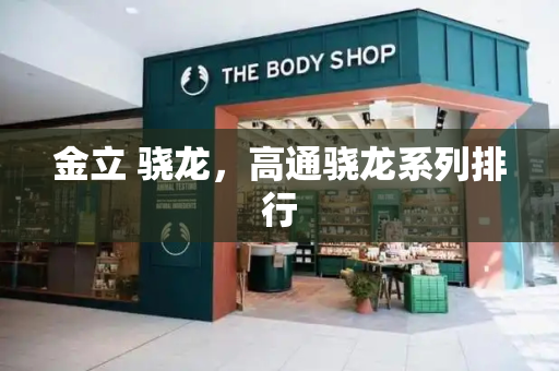 金立 骁龙，高通骁龙系列排行