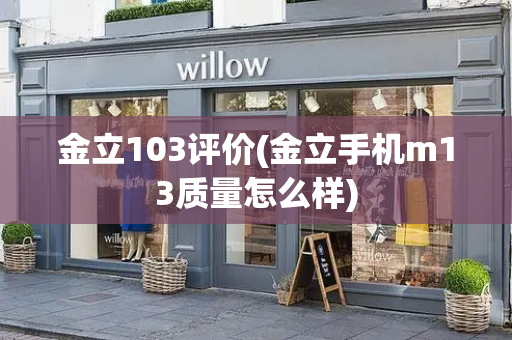 金立103评价(金立手机m13质量怎么样)