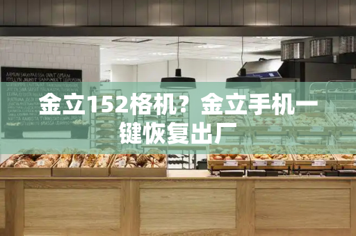 金立152格机？金立手机一键恢复出厂-第1张图片-星选测评