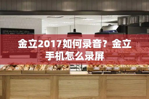 金立2017如何录音？金立手机怎么录屏