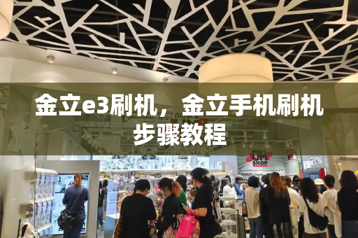 金立e3刷机，金立手机刷机步骤教程