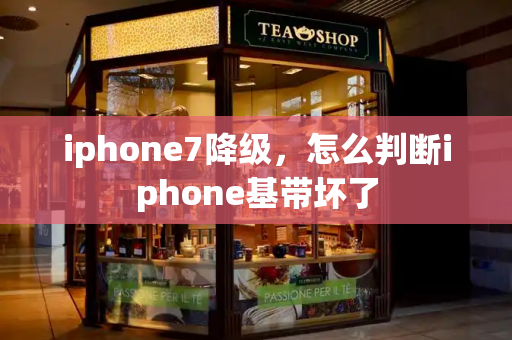 iphone7降级，怎么判断iphone基带坏了-第1张图片-星选测评