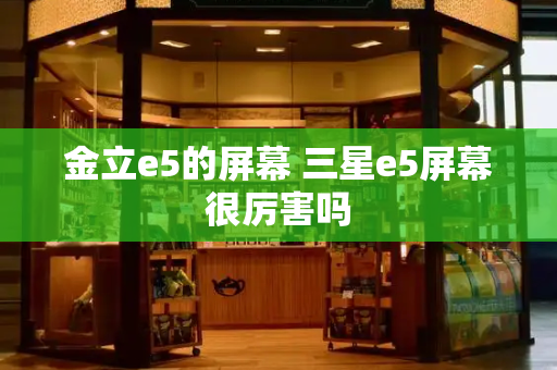 金立e5的屏幕 三星e5屏幕很厉害吗