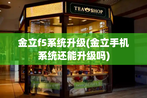 金立f5系统升级(金立手机系统还能升级吗)