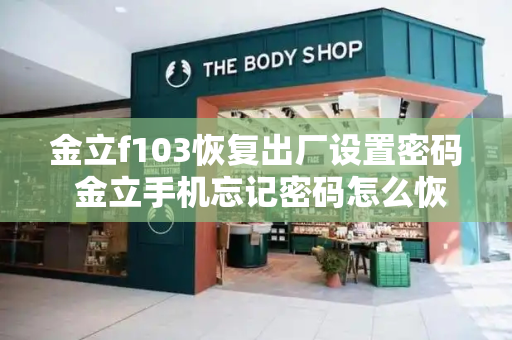 金立f103恢复出厂设置密码 金立手机忘记密码怎么恢复出厂设置-第1张图片-星选测评