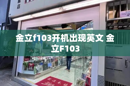 金立f103开机出现英文 金立F103-第1张图片-星选测评