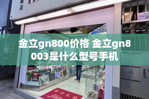 金立gn800价格 金立gn8003是什么型号手机-第1张图片-星选测评
