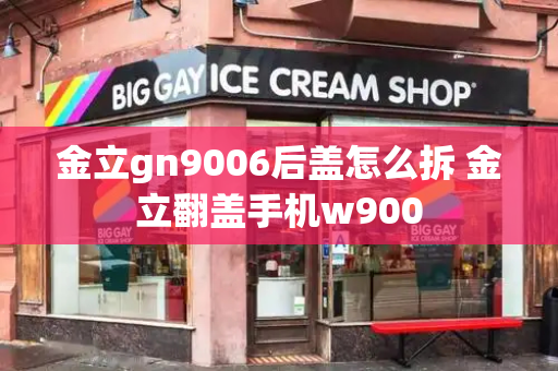 金立gn9006后盖怎么拆 金立翻盖手机w900