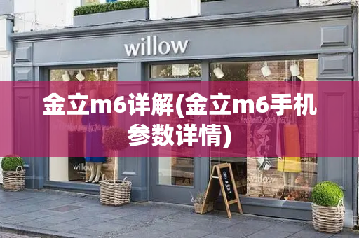 金立m6详解(金立m6手机参数详情)