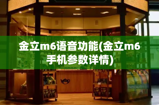 金立m6语音功能(金立m6手机参数详情)