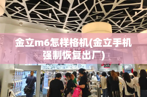 金立m6怎样格机(金立手机强制恢复出厂)-第1张图片-星选测评