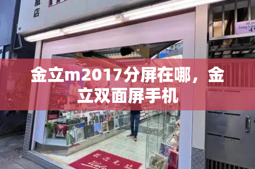 金立m2017分屏在哪，金立双面屏手机