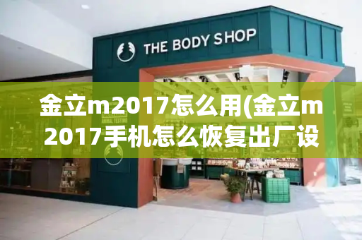 金立m2017怎么用(金立m2017手机怎么恢复出厂设置)-第1张图片-星选测评