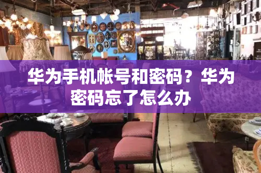 华为手机帐号和密码？华为密码忘了怎么办