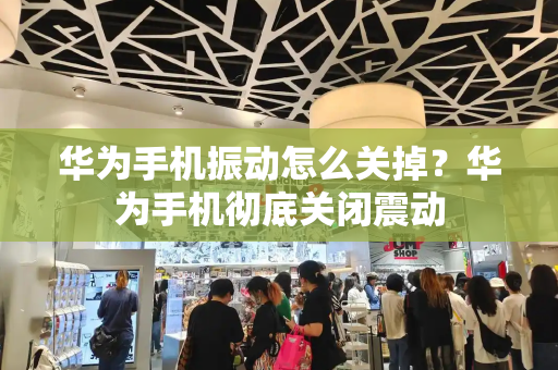 华为手机振动怎么关掉？华为手机彻底关闭震动-第1张图片-星选测评