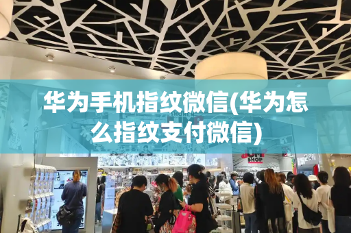 华为手机指纹微信(华为怎么指纹支付微信)