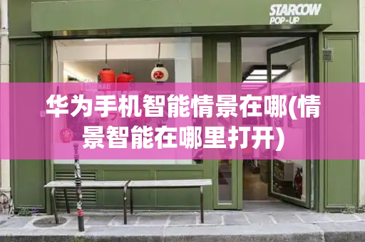 华为手机智能情景在哪(情景智能在哪里打开)-第1张图片-星选测评