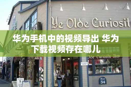 华为手机中的视频导出 华为下载视频存在哪儿-第1张图片-星选测评