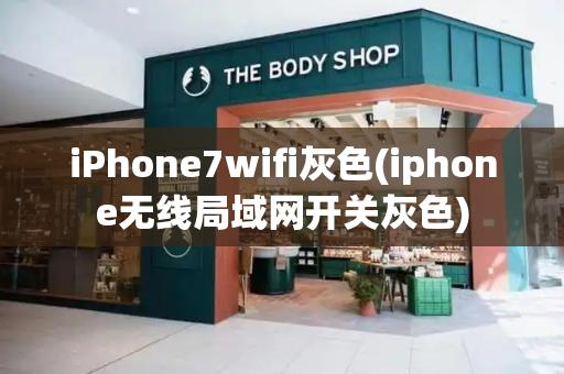 iPhone7wifi灰色(iphone无线局域网开关灰色)-第1张图片-星选测评