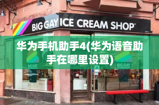华为手机助手4(华为语音助手在哪里设置)