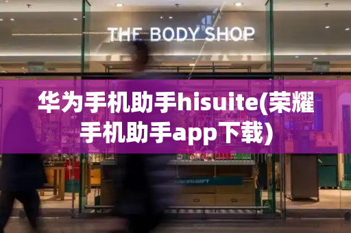 华为手机助手hisuite(荣耀手机助手app下载)