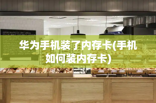 华为手机装了内存卡(手机如何装内存卡)