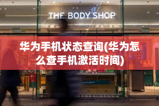 华为手机状态查询(华为怎么查手机激活时间)
