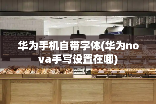 华为手机自带字体(华为nova手写设置在哪)-第1张图片-星选测评