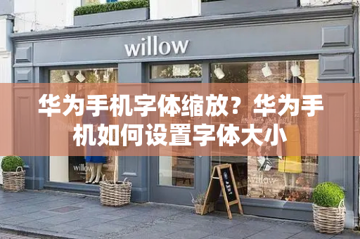 华为手机字体缩放？华为手机如何设置字体大小-第1张图片-星选测评
