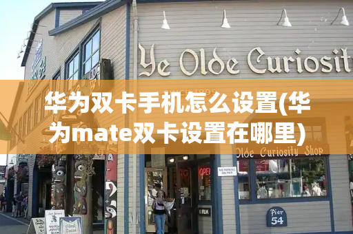 华为双卡手机怎么设置(华为mate双卡设置在哪里)