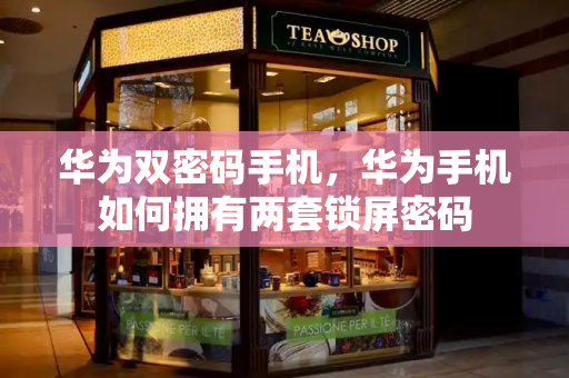 华为双密码手机，华为手机如何拥有两套锁屏密码-第1张图片-星选测评