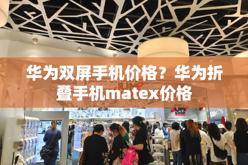 华为双屏手机价格？华为折叠手机matex价格-第1张图片-星选测评