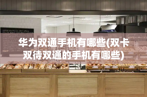 华为双通手机有哪些(双卡双待双通的手机有哪些)-第1张图片-星选测评