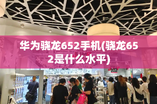 华为骁龙652手机(骁龙652是什么水平)