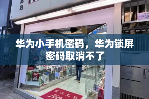 华为小手机密码，华为锁屏密码取消不了