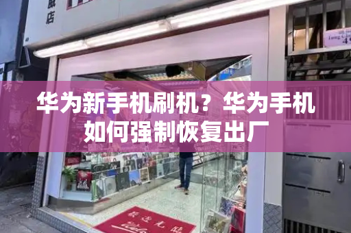 华为新手机刷机？华为手机如何强制恢复出厂-第1张图片-星选测评