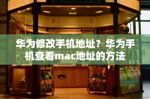华为修改手机地址？华为手机查看mac地址的方法-第1张图片-星选测评