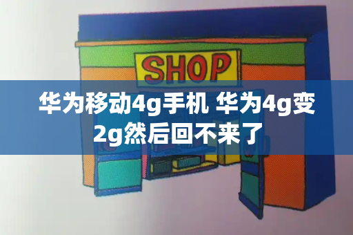 华为移动4g手机 华为4g变2g然后回不来了