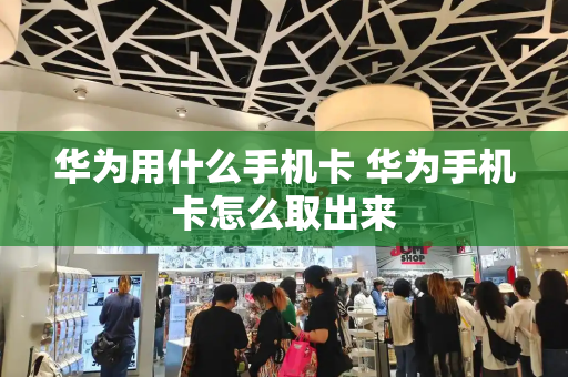 华为用什么手机卡 华为手机卡怎么取出来-第1张图片-星选测评