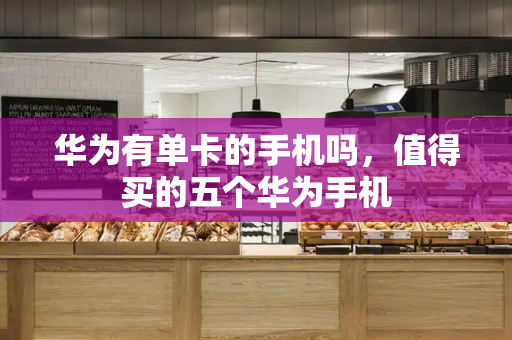 华为有单卡的手机吗，值得买的五个华为手机-第1张图片-星选测评
