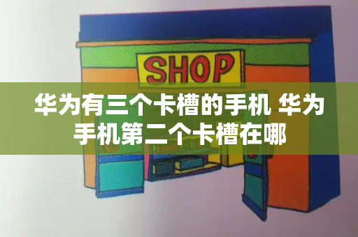 华为有三个卡槽的手机 华为手机第二个卡槽在哪-第1张图片-星选测评