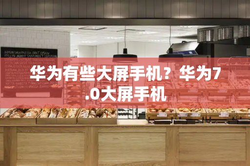 华为有些大屏手机？华为7.0大屏手机-第1张图片-星选测评