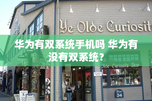 华为有双系统手机吗 华为有没有双系统？