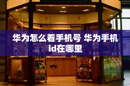 华为怎么看手机号 华为手机id在哪里