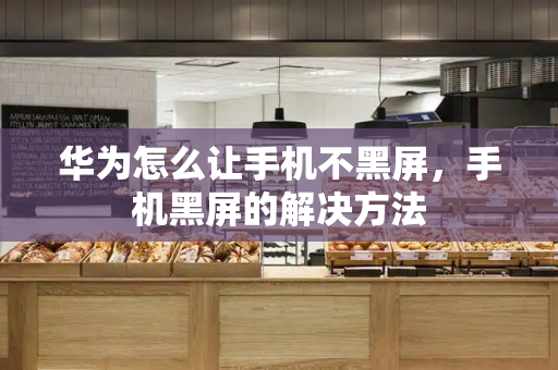 华为怎么让手机不黑屏，手机黑屏的解决方法-第1张图片-星选测评