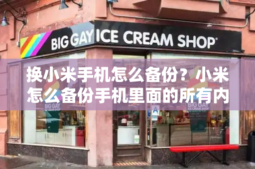 换小米手机怎么备份？小米怎么备份手机里面的所有内容-第1张图片-星选测评