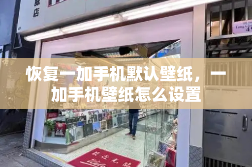 恢复一加手机默认壁纸，一加手机壁纸怎么设置-第1张图片-星选测评